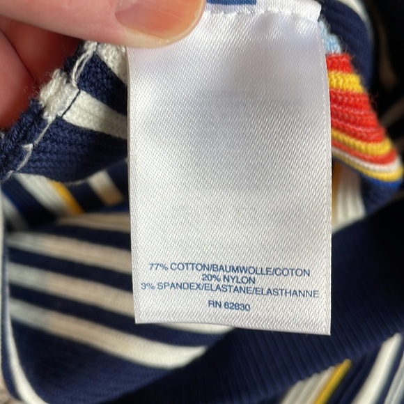 Lands End striped stretchy skirt - Picture 4 of 5